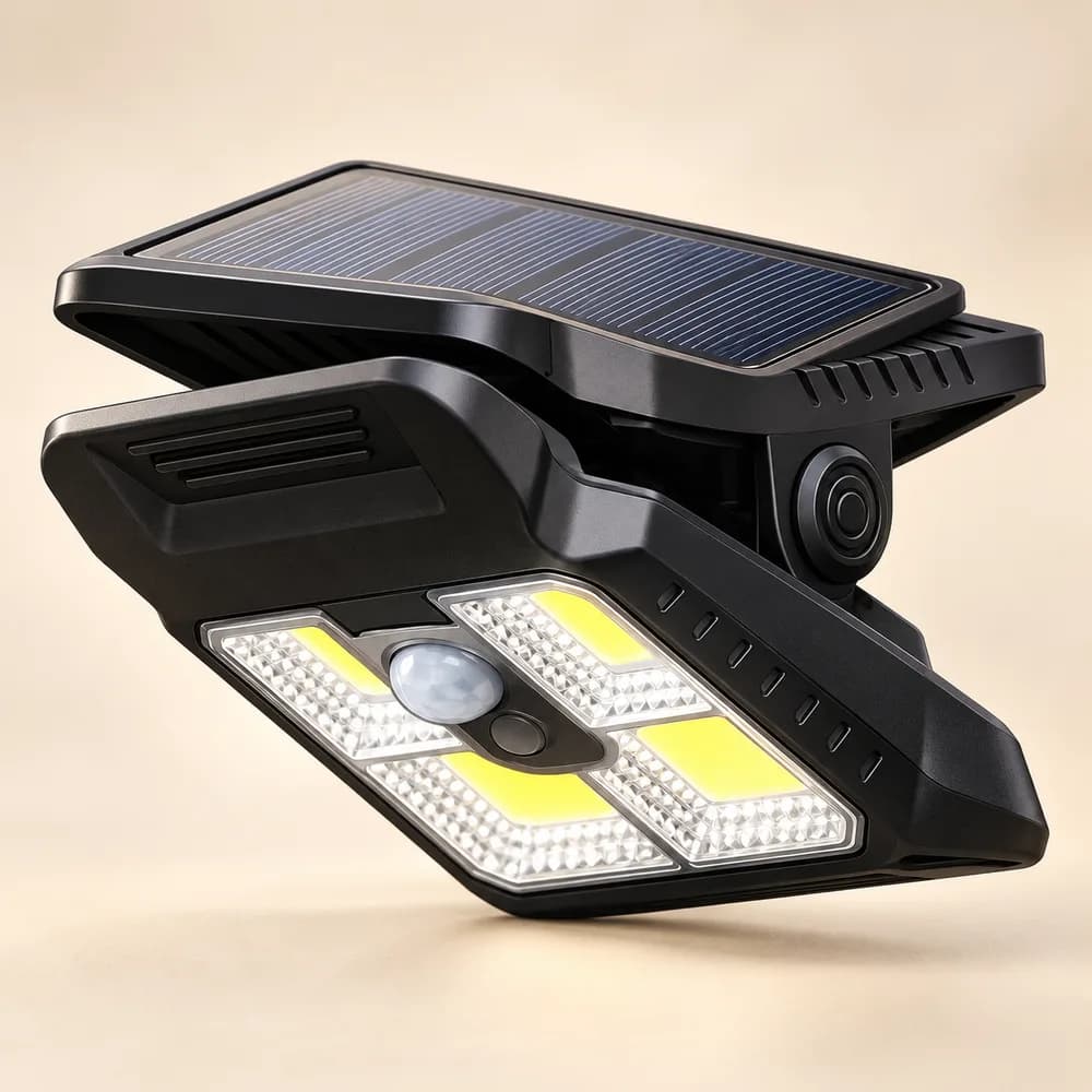 Lampe solaire à pince
