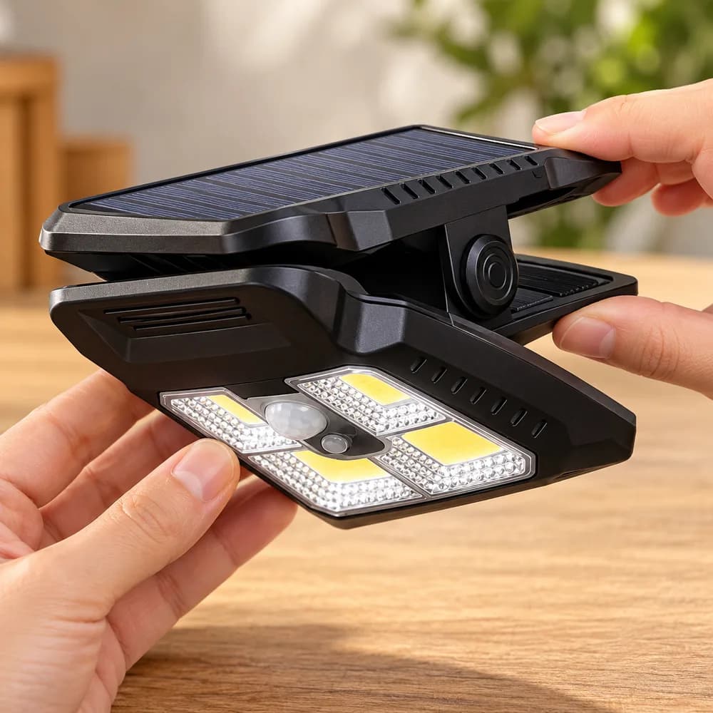Détails du modèle Lampe solaire à pince