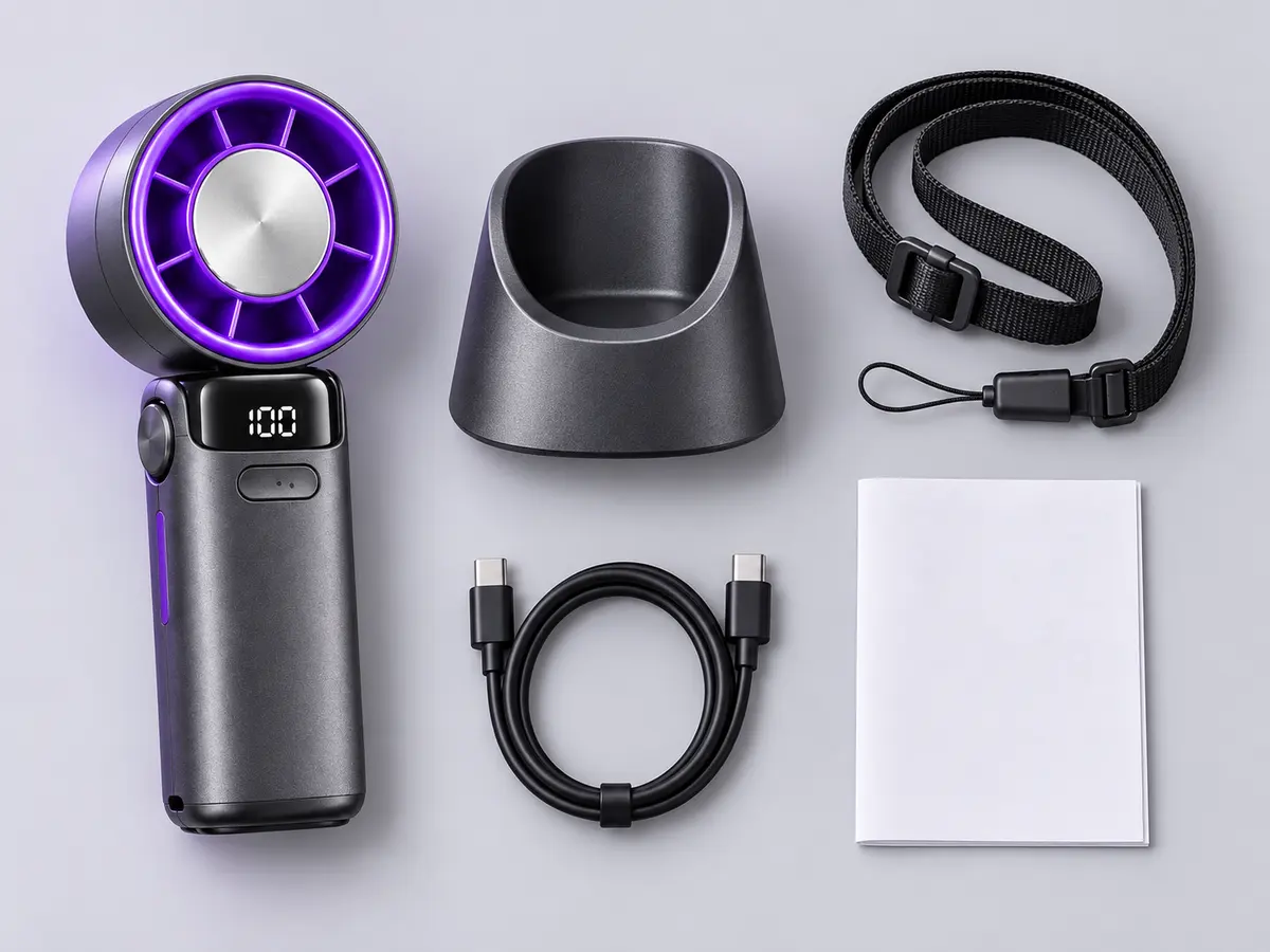 Contenu présenté pour Ventilateur portable 4-en-1
